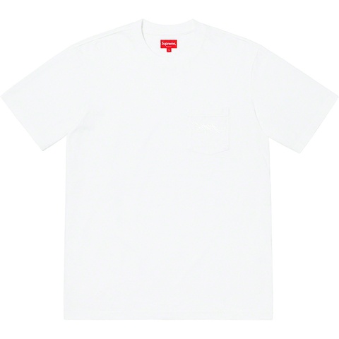 Supreme Overdyed Pocket Tee - White