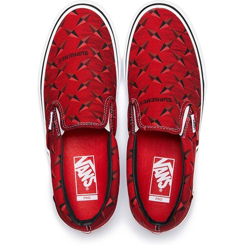 Supreme Supreme®/Vans® Diamond Plate Slip-On Pro - Red