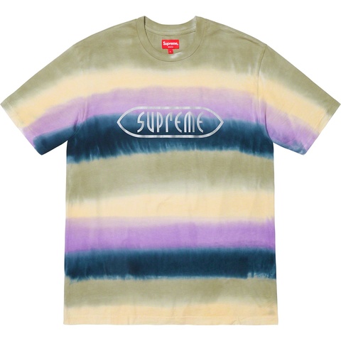 Supreme Rainbow Stripe Tee - Purple