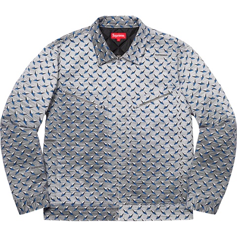 Supreme Diamond Plate Work Jacket - White