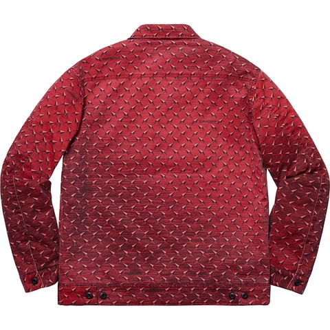Supreme Diamond Plate Work Jacket - Red