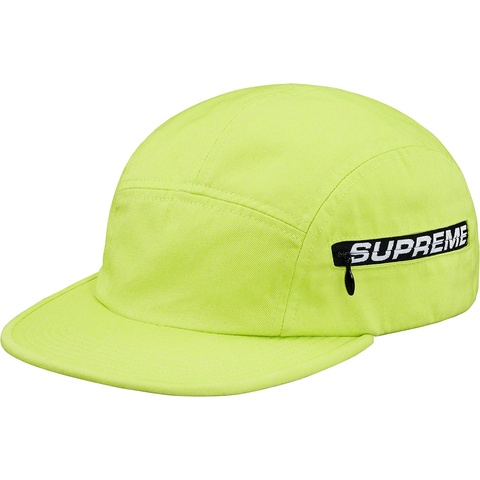 Supreme Side Zip Camp Cap - Light Neon Green