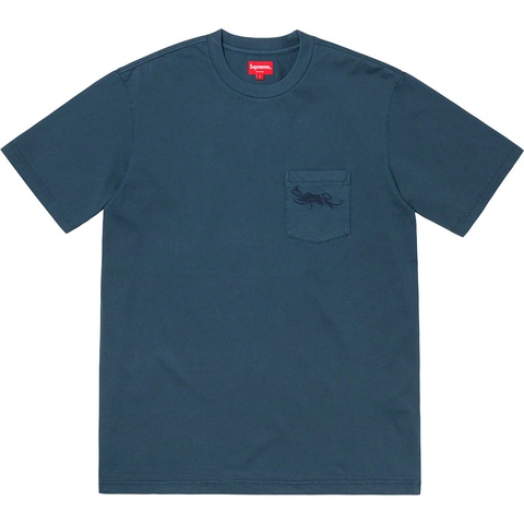 Supreme Overdyed Pocket Tee - Navy