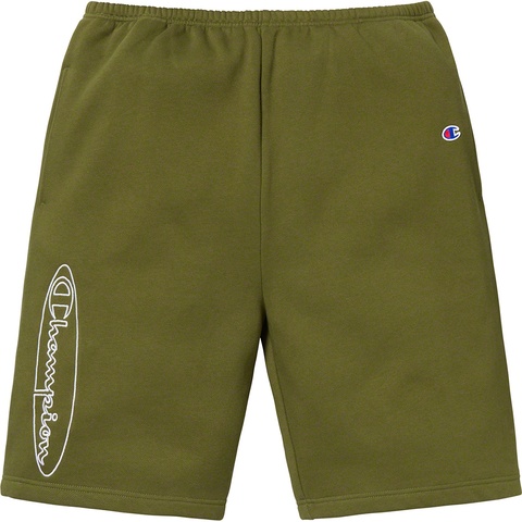 Supreme Supreme®/Champion® Outline Sweatshort - Dark Olive