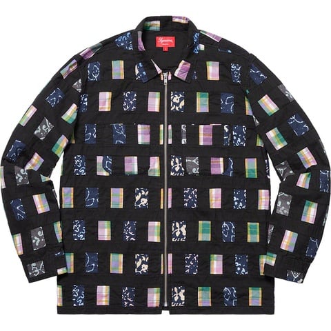 Patchwork Zip Up Shirt - spring/summer 2019 - Supreme