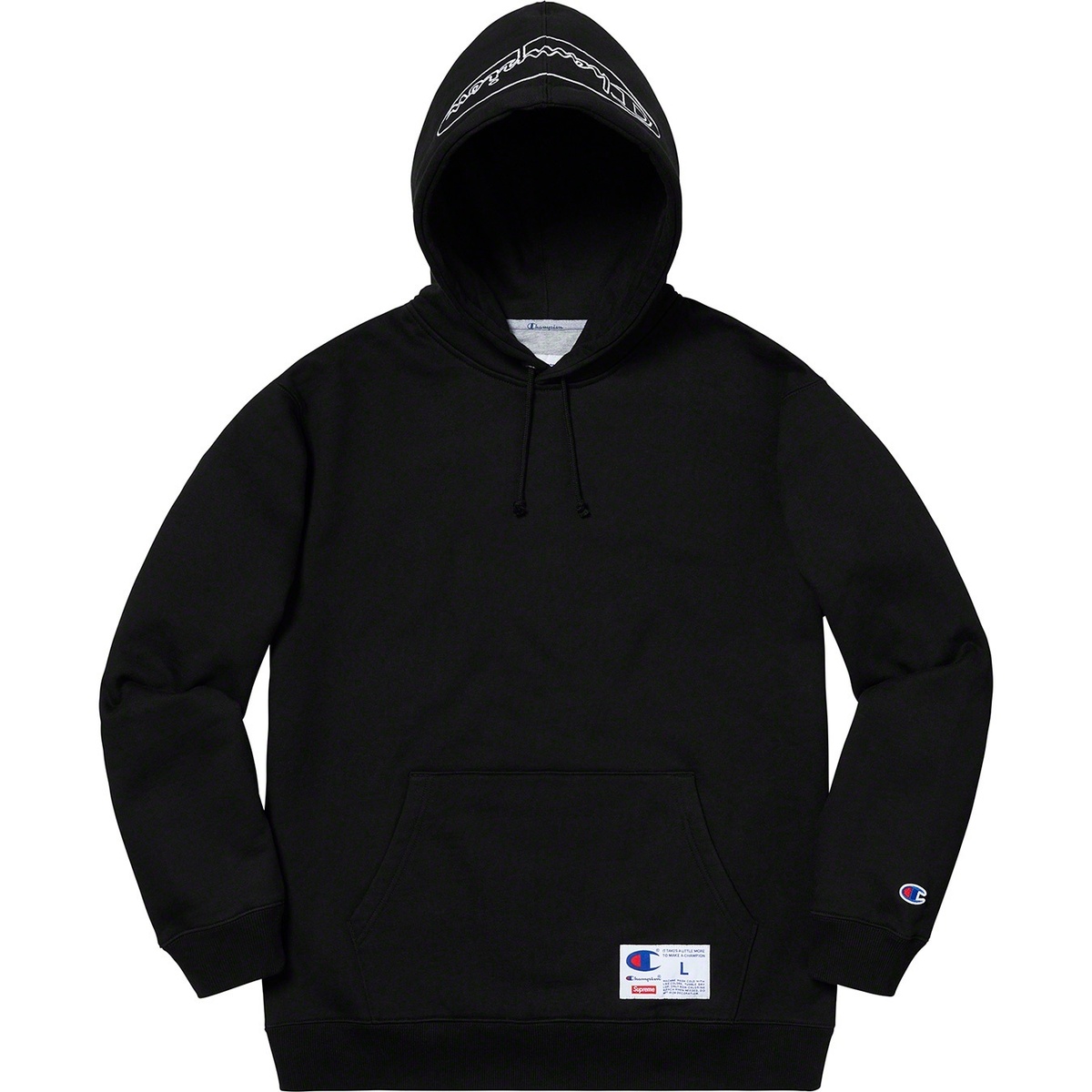 Supreme®/Champion® Outline Hooded Sweatshirt - Supreme