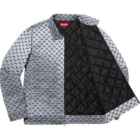 Supreme Diamond Plate Work Jacket - White