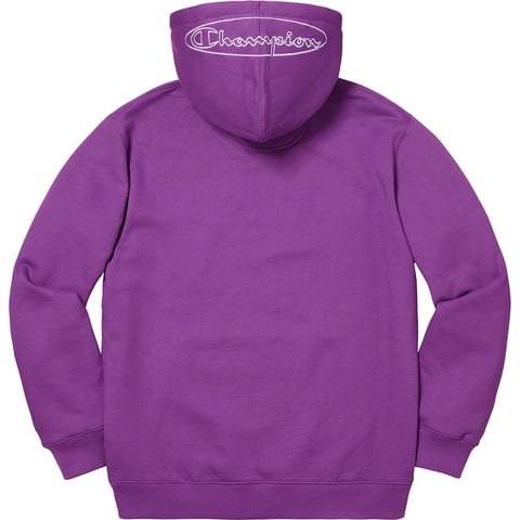 Supreme®/Champion® Outline Hooded Sweatshirt - Supreme