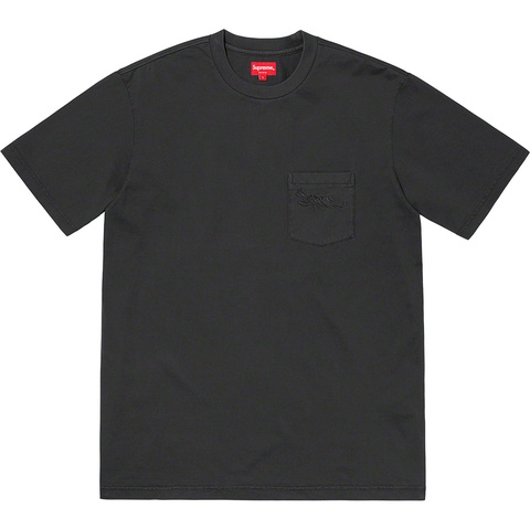 Supreme Overdyed Pocket Tee - Black