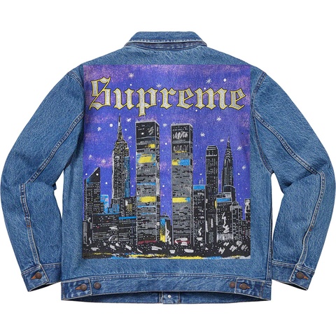 New York Painted Trucker Jacket - Supreme