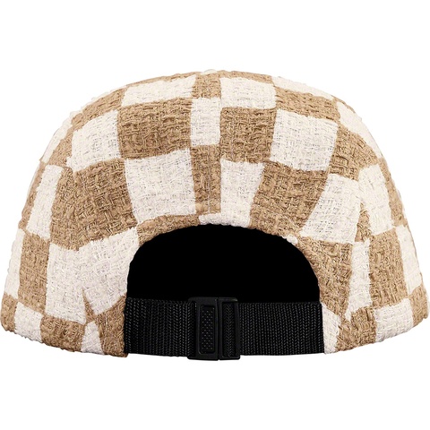 Supreme Checkerboard Bouclé Camp Cap - Tan
