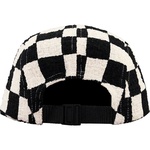 Supreme Checkerboard Bouclé Camp Cap (SS19) - Black