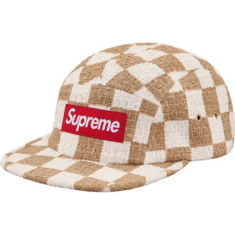 Checkerboard Bouclé Camp Cap - SupremeCommunity