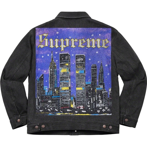 New York Painted Trucker Jacket - Supreme