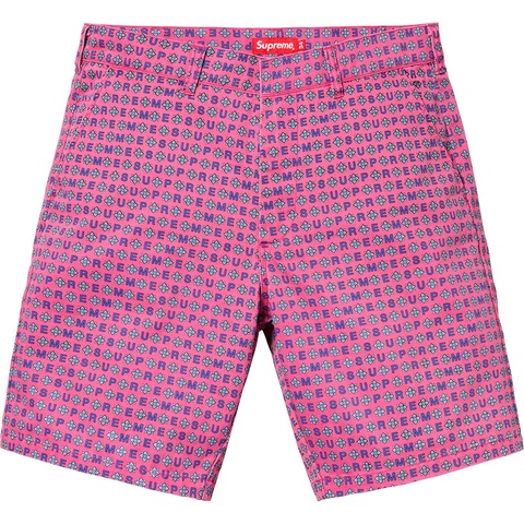 Supreme Work Short - Magenta Foulard