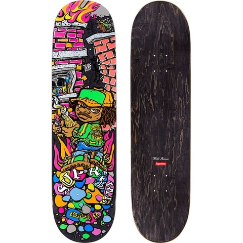Supreme Molotov Kid Skateboard - Black - 8.25" x 32” 