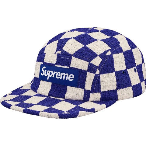 Checkerboard Bouclé Camp Cap - SupremeCommunity