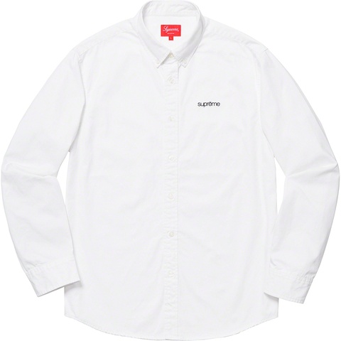 Supreme Washed Twill Shirt - White