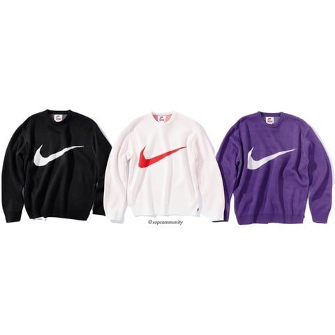Supreme®/Nike® Swoosh Sweater - spring/summer 2019 - Supreme