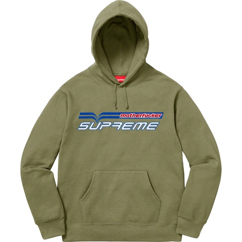 Supreme Motherfucker Hooded Sweatshirt - Light Olive