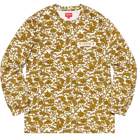 Supreme Damask L/S Top - Gold