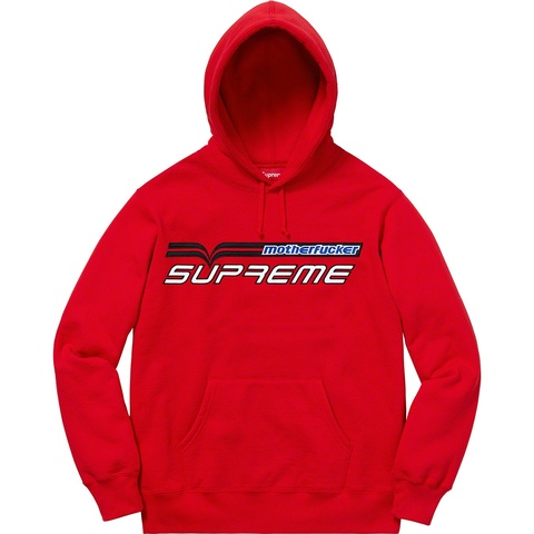 Supreme Motherfucker Hooded Sweatshirt - Red