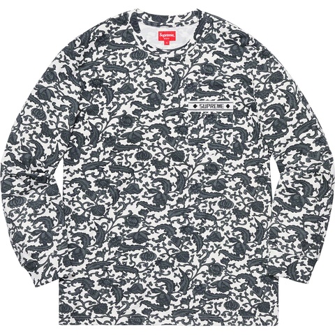 Supreme Damask L/S Top - Black
