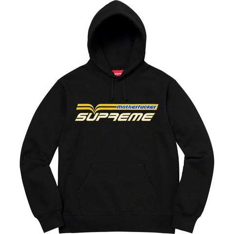 Supreme Motherfucker Hooded Sweatshirt - Black