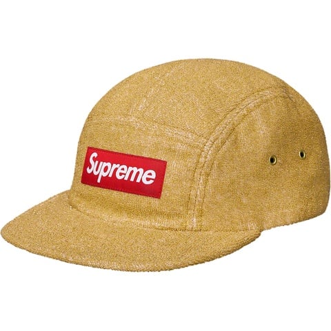 Supreme Glitter Terry Camp Cap - Gold