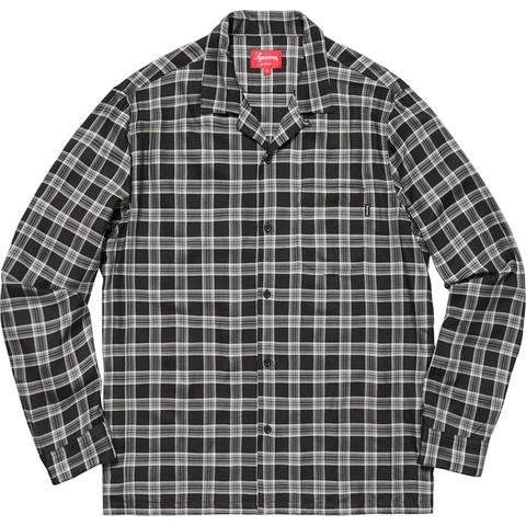 Supreme Plaid Rayon Shirt - Black