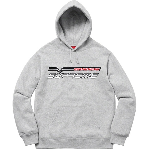 Supreme Motherfucker Hooded Sweatshirt - Heather Grey