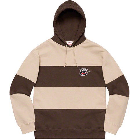 Supreme Supreme®/Nike® Stripe Hooded Sweatshirt - Tan