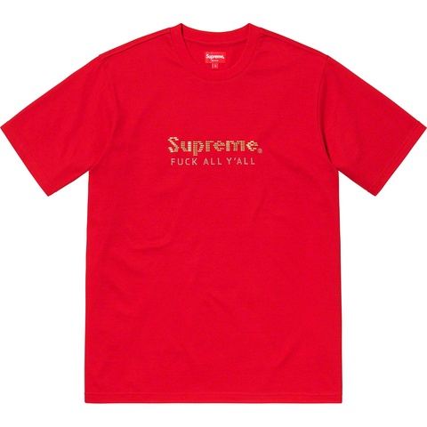 Supreme Gold Bars Tee - Red