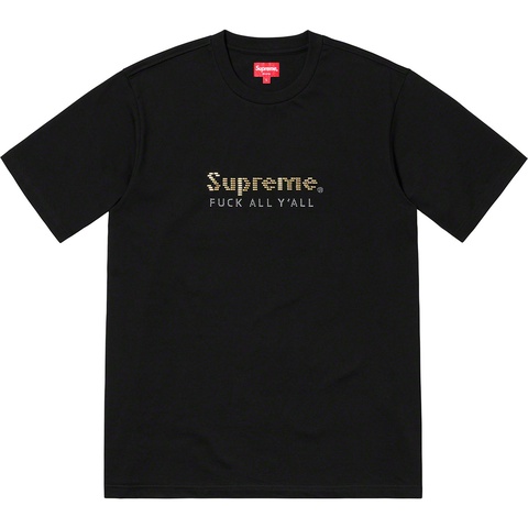 Supreme Gold Bars Tee - Black