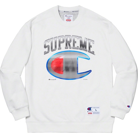 Supreme Supreme®/Champion® Chrome Crewneck - White