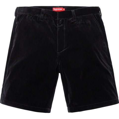 Supreme Velvet Work Short - Black
