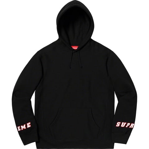 Supreme Wrist Logo Hooded Sweatshirt - Black