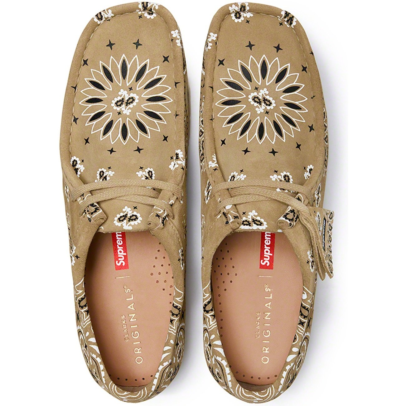 Supreme Supreme Clarks Originals Bandana Wallabee (SS19) - Tan - $198