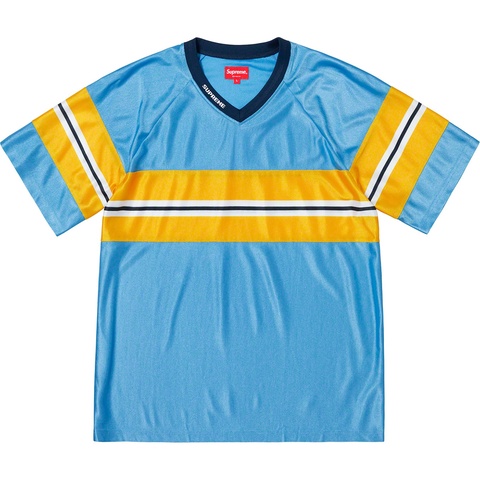 Supreme Dazzle Chest Stripe S/S Top - Light Blue