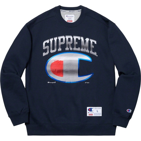 Supreme Supreme®/Champion® Chrome Crewneck - Navy