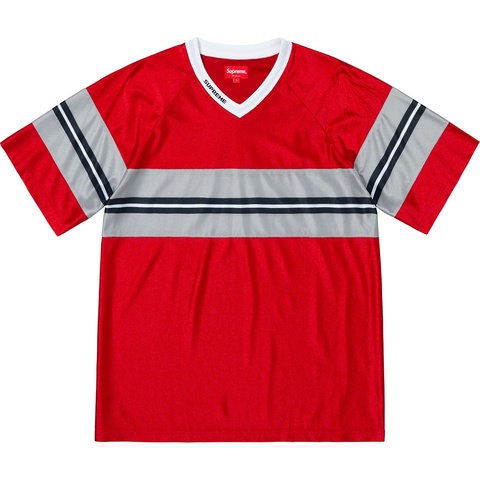 Supreme Dazzle Chest Stripe S/S Top - Red