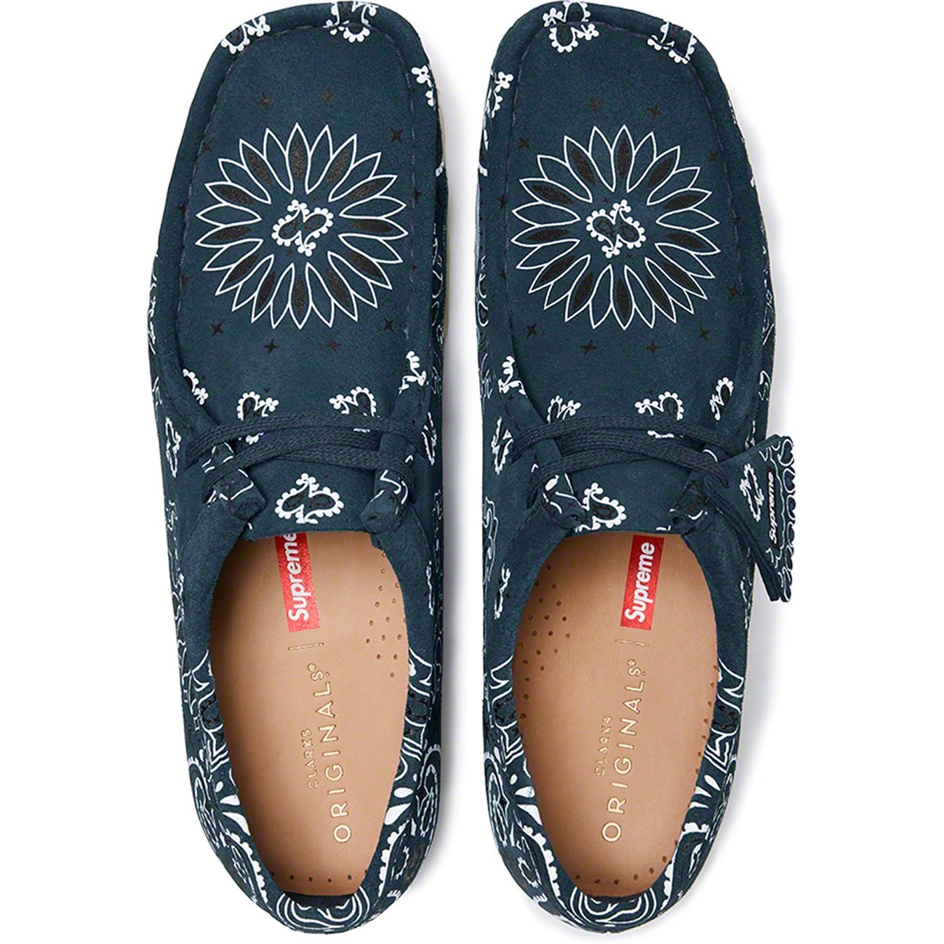 Supreme Supreme Clarks Originals Bandana Wallabee (SS19) - Blue - $198