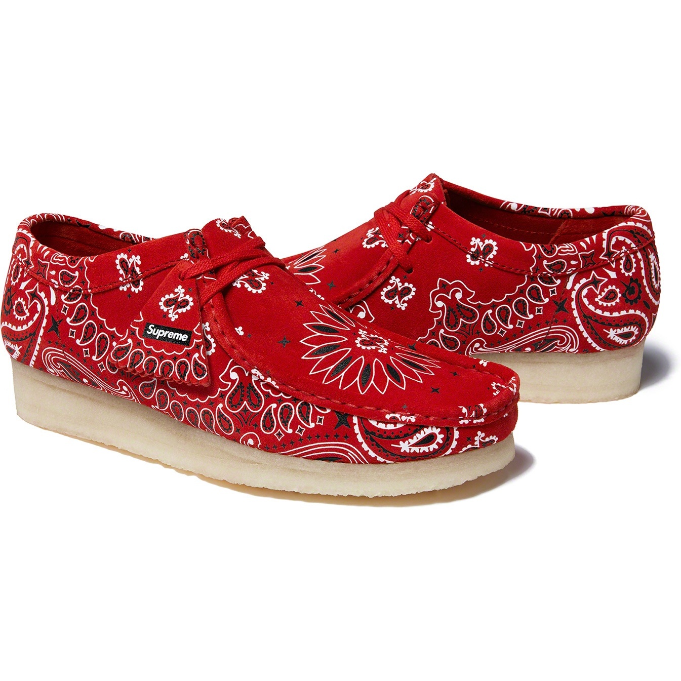 Supreme Supreme Clarks Originals Bandana Wallabee (SS19) - Red - $198