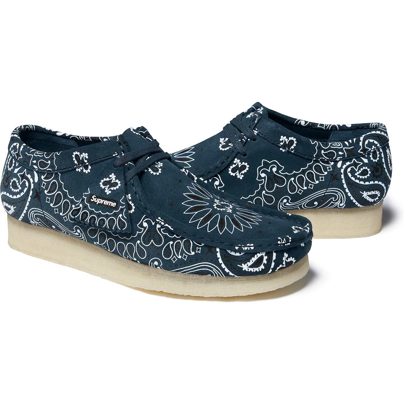 Supreme Supreme Clarks Originals Bandana Wallabee (SS19) - Blue - $198