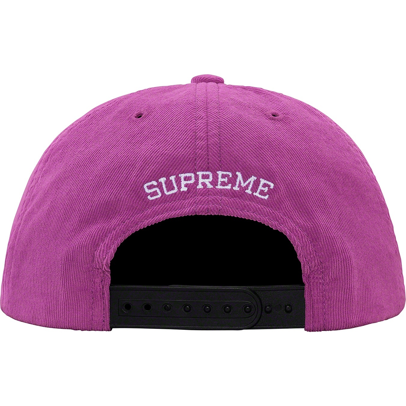 Supreme Metallic Logo Corduroy 5-Panel (SS19) - Purple - $44