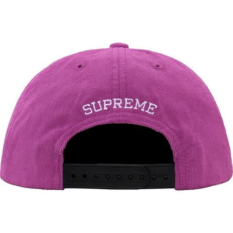 Supreme Metallic Logo Corduroy 5-Panel - Purple