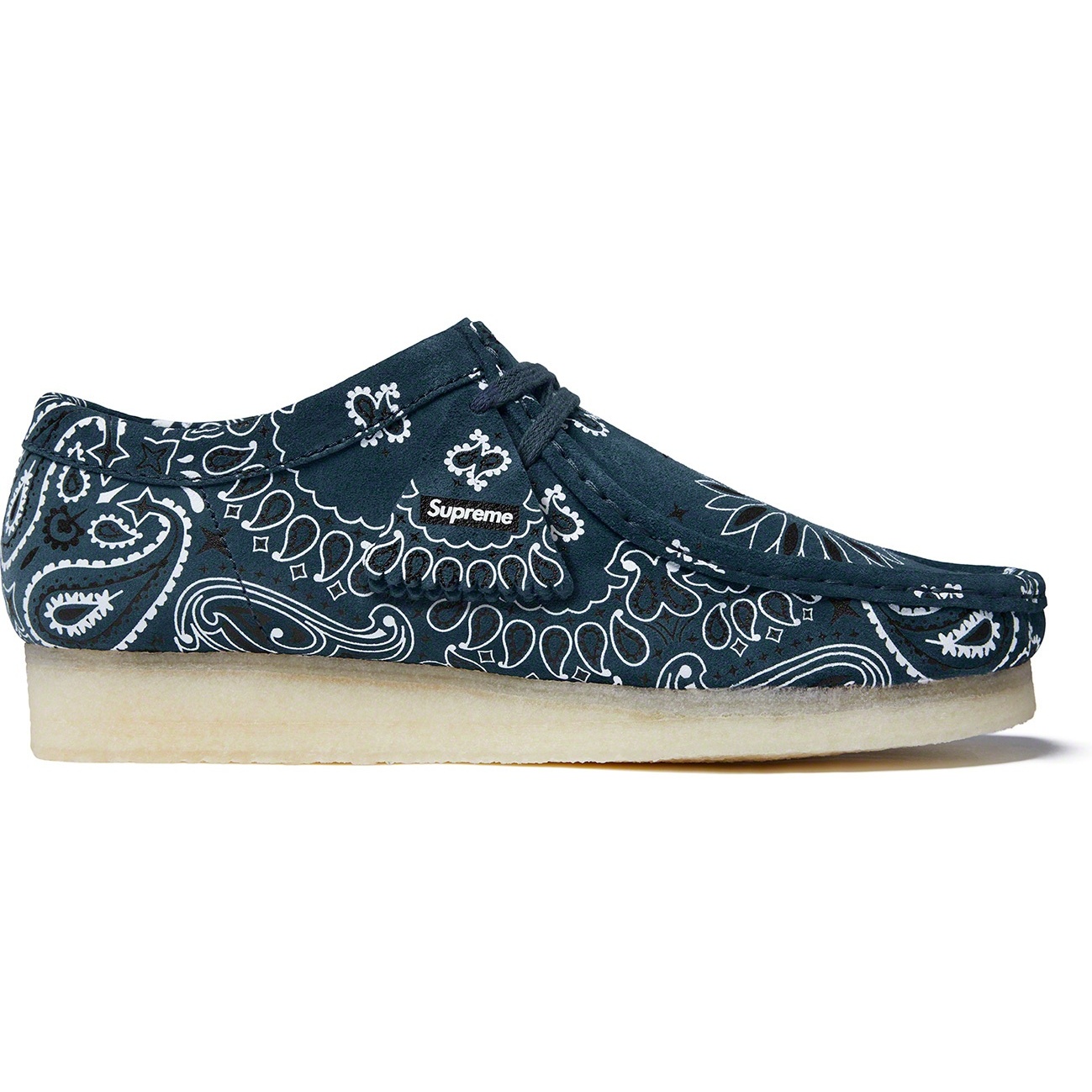 Supreme Supreme Clarks Originals Bandana Wallabee (SS19) - Blue - $198