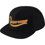 Supreme Metallic Logo Corduroy 5-Panel (SS19) - Black