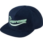 Supreme Metallic Logo Corduroy 5-Panel (SS19) - Navy