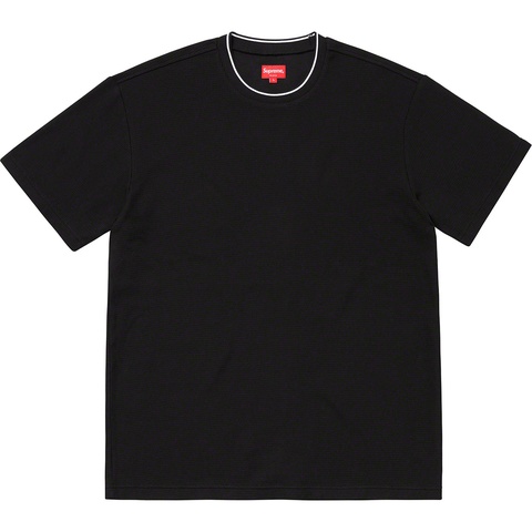 Supreme Stripe Rib Waffle Top - Black